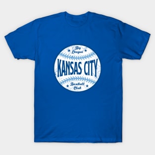 Kansas City Retro Big League Baseball - Blue T-Shirt